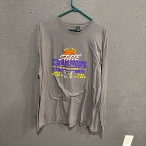 Gildan Gray State Champions Long Sleeve Tee